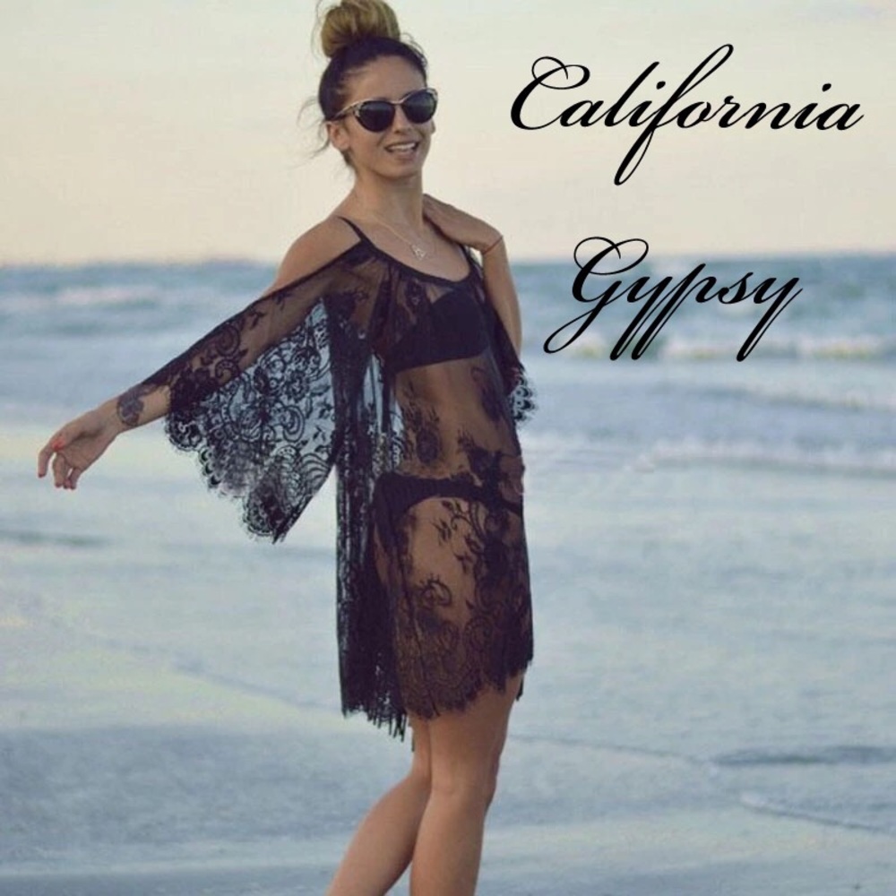 Lace Gypsy Swim Coverup - Picture 1 of 7